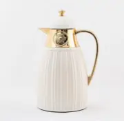 Deva Coffee And Tea Vacuum White/ Gold Flask دلة قهوه وشاي