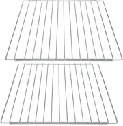 SPARES2GO Universal Adjustable Extendable Locking Arm Shelf for 60cm Oven Cooker Grill (Pack of 2 Shelves)