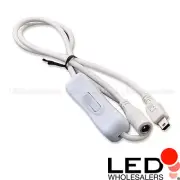 5 or 10 Pack Power Connector Cable w/ Inline Switch for Linkable Rigid LED Strip