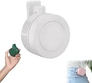 Portable Silent Mini Bladeless Electric Fan, Adjustable 3-Speed Portable Electric Fan with Usb, Rechargeable Rotating Body Fan, Suitable for Outdoor and Travel Office (White)