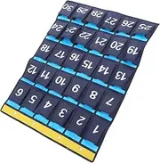 HOMSFOU Classroom Pocket Chart for Cell Phones Nonwoven Wall Door Hanging Organizer Caddy for of Phones and Sundries for Classrooms and Spaces