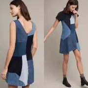 Anthropologie MIH New Patchwork Marten Dress $545 Size S NWT