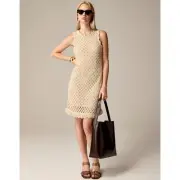 NWT J. Crew Pointelle Sleeveless Sweater-Dress Ivory XS