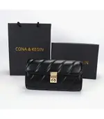 CONA&KEGIN小包包女新款潮菱格鏈條小方包INS單肩斜挎包百搭