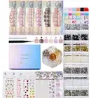 Fashion Nail Design Set Featuring Tweezers Dotting Tools Charms Beads Stickers