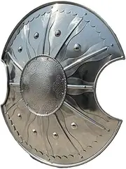 Troy Trojan Shield Troy Greek Achilles Trojan Shield Knight Shield Soldier Costume Armor Shield Cosplay LARP Home & Office Wall Decor Silver, Silver
