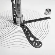 Multifunctional Rotating Drawing Ruler Student Geometry Magnet Plotter Tool