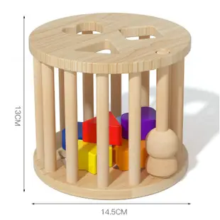 【樹年】蒙氏兒童形狀配對多功能智力盒早教益智寶寶積木玩具男女孩1-3歲