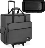 AKOZLIN Rolling Desktop Gaming Computer Tower PC Carrying Case with Detachable Cart Travel Storage Bag for Host, Keyboard and Mouse with Portable Dolly