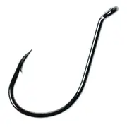 1 Box of Eagle Claw Lazer Sharp L2BU Platinum Black Long Shank Octopus Hooks