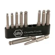 Wiha Tools 74999 MagicRing Ball End Hex Power Bit Belt Pack, 10 Pc.