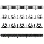 Punch-free Wall Mounted Mop Rack Nail-free Storage Rack Multi-use Mop Holder