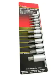 AMPRO STAR BIT SOCKET SET 1/4, 3/8, 1/2" TRADE QUALITY TOOLS WRENCH RAIL Special