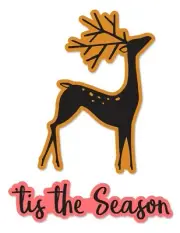 Sizzix Framelits Holiday Deer #662925 Retail $7.99 2pk/2 stamps by Jen Long