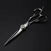 Hair Cutting Shears, 6 Inch Professional Japan 440c Gem Scissor Upscale Haircut Thinning Barber Cutting Shears Hairdressing Scissors