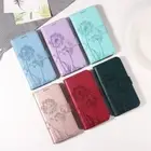 For Samsung A16 A73 A55 A56 A15 A33 Dandelion Embossed Wallet Case Phone Cover