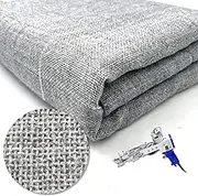 Primary Tufting Cloth with Marked Lines, Large Size Needlework Fabric, Monk's Cloth for Tufting Gun, Rug-Punch, Punch Needle, Tuft The Word, 39''x78''