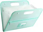Filing Envelopes A4 13 Pockets File Folder Test Paper Storage Folder File Organizer Classified Multi-Layer Large Capacity Portfolio Pocket Folder Plastic Folders(Red)