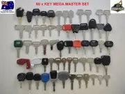 60 x Machine Plant Keys Mega Master Set BOBCAT KUBOTA HITACHI JCB KOMATSU