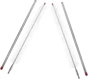 ULTECHNOVO 2pcs Detachable Long Handle Cleaning Brush for Washing Machine Dryer Refrigerator Stainless Steel Lint Remover Tool with Nonscratch Design for Safe Deep Cleaning