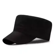 XS/S/M/XL/XXL Oversize Army Cap,Cotton Flat Top Cap,Plain Military Running Hat