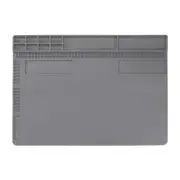 Soldering Mat 13.8"x9.8" Silicone Electronics Repair Work Mat, Gray