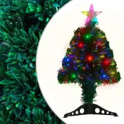 Prelit 64cm Christmas Tree with Stand Colour Changing Fibre Optic Lights