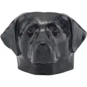 Quail Ceramics Face Egg Cup Labrador Black