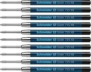 Schneider Slider 755 XB (Extra Broad) Ballpoint Pen Refill, 1.4 mm, ISO Format G2, Black Ink, Box of 10 Refills (175501)