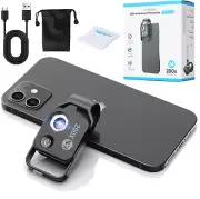 Phone Microscope with CPL Lens/Led Light, Nano Zoom 200X Pocket Microscope