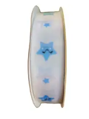 Shore Living 5/8" Ribbon - New - Blue Stars