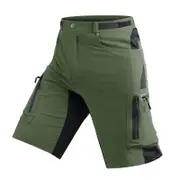 Nevenka Mens Outdoor Quick Dry Stretchy Shorts for Camping Hiking-Grey