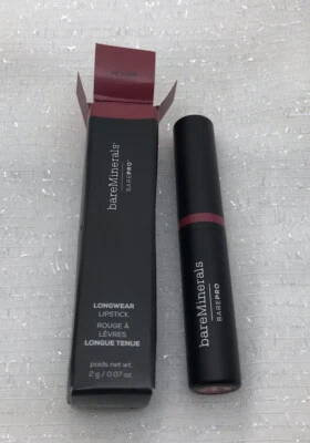 BareMinerals Barepro Longwear Lipstick in Petunia-New, Boxed, Full Size