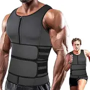 [Generic] Slimming Vest For Men | Body Shaper Fajas For Men Comfortable Tank Top | Compression Vest For Men, Compression Shirt With Double Waist Sports Vest