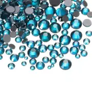 1450 Pcs Hotfix Rhinestones Crystal Glass Gems(SS6-SS30 Set,Pale Blue)