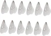 Operitacx Pcs Handmade Artificial Earrings Accessories for Decor Unique Dragonfly Wings Shape in White