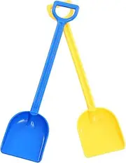2Pcs Plastic Shovel Long Handle Sand Shovels for Beach and Garden Lightweight Design for Fun Outdoor Play