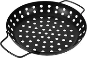 TIDTALEO Non Stick BBQ Grill Plate Multi Use Barbecue Leak Plate with Heat Resistant Household Grilling Pan for Outdoor BBQ Gatherings
