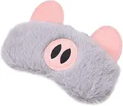 Cute Animal Cartoon Funny Eye Mask for Sleeping for Kids Adult Eye Shade Sleep Mask Blindfold Silk Plush