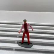 F1013 - Greenhills Scalextric Carrera Standing Man Spectator 1.32 Scale Hand Pai