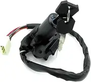 Motorbike Ignition for Kawasaki for ZZR400 for ZZR600 for ZXR400 750 for ZX6R Motorcycle Ignition Switch Fuel Gas Cap Cover Seat Lock Key Set Ignition Switch(Ignition Lock)