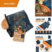Reusable Bread Bags for Homemade Loaf Storage | Eco Friendly, Large, Insulated,
