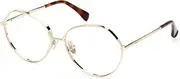 [MaxMara] MM5139 032 Shiny Pale Gold 56/15/135 Women's Frame, 032 Shiny Pale Gold, 56/15/135