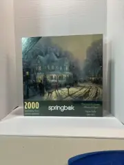 Springbok 2000 piece Thomas Kinkade "Painter of Light" A Holiday Gathering