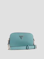 GUESS Women's Blue Noelle Crossbody Camera Bag