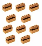 NEW LEGO Lot of 10 Treasure Chests Pirates Medium Nougat Tan Brown Container