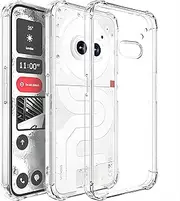 USTIYA Case for Nothing Phone 2A / 2A Plus Case Clear TPU Four Corners Protection Cover Transparent Soft