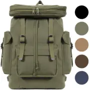 European Rucksack Canvas Backpack German Type Knapsack Army Military School Bag