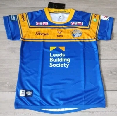 NEW - Leeds Rhinos Rugby Super League Home Shirt 2022 Oxen Ladies 12 Jersey Top