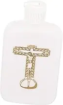 GOOHOCHY Holy Water Bottle Refillable Blessing Container with Cross Design Decorative Water Bottle for Travel and Home Use